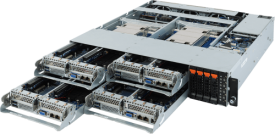 Gigabyte H242-Z11 HCI, Edge & Hybrid/Private Cloud Server, front access