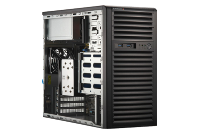 Supermicro Mainstream A+ Server 3015A-I front detail