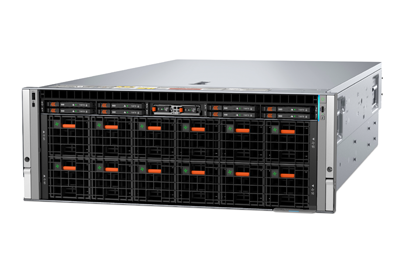 Dell PowerEdge XE7745 Rack Server front drive bays