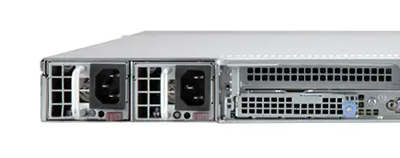 Supermicro CloudDC SuperServer 120C-TN10R rear view