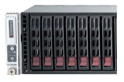 TwinPro SuperServer 2028TP-HTFR front storage bays