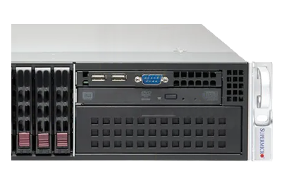 Supermicro SuperServer 221P-C9RT front drives