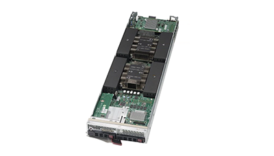 Supermicro SuperBlade 4129P-C2N node rear detail view