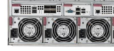 Supermicro SuperBlade 4129P-T3N node rear detail view