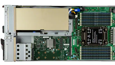 Supermicro 611E-1T2N top detail