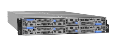 Four Lenovo SD530 V3 Nodes in ThinkSystem D3