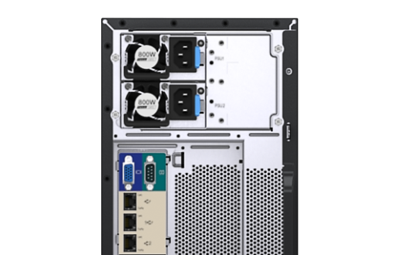 Lenovo ThinkSystem ST250 V3 Tower Server rear